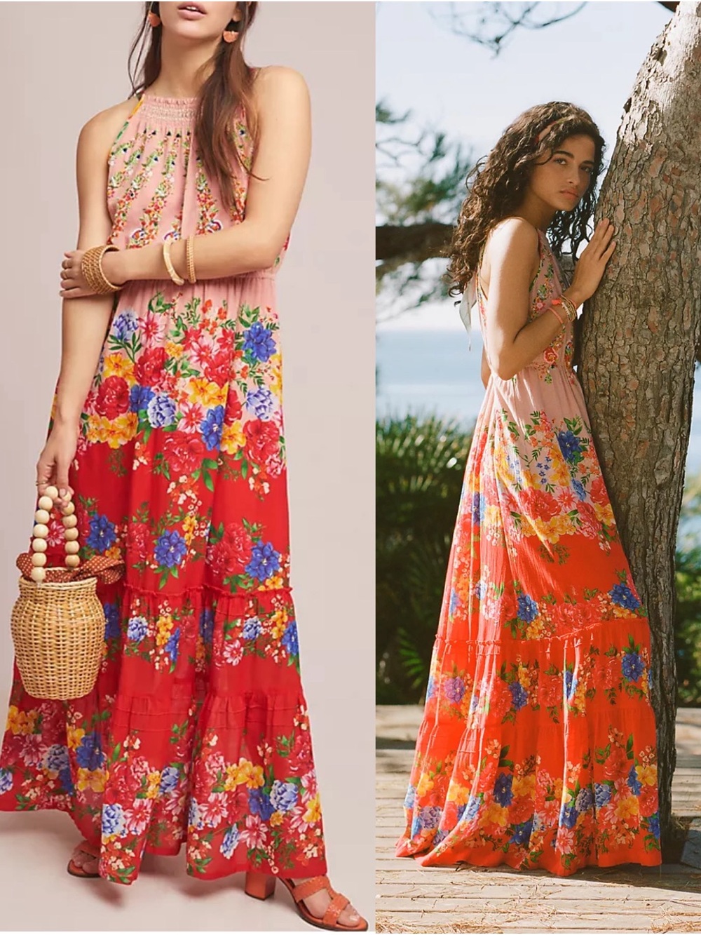 Vineet Bahl Anthropologie Atacamba Beaded Maxi Dress size 6